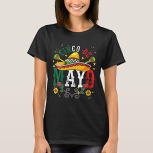 Womens Maracas Mexican Fiesta Mexico Party Sombrer T-Shirt