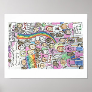 Women's March - 11" x 8.5" Poster