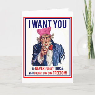 Women's March Birthday Card