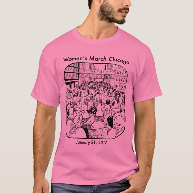 Women's March Chicago Men's Tee (Front)