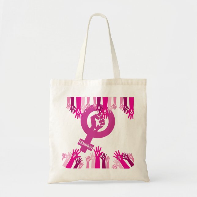 Women's March Feminist Reproductive Rights Pro Dra Tote Bag (Front)