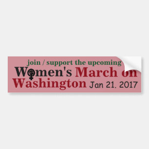 Women's March on Washington Bumper Sticker