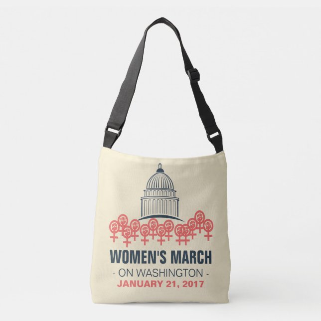 Women's March On Washington Solidarity Crossbody Bag (Front)