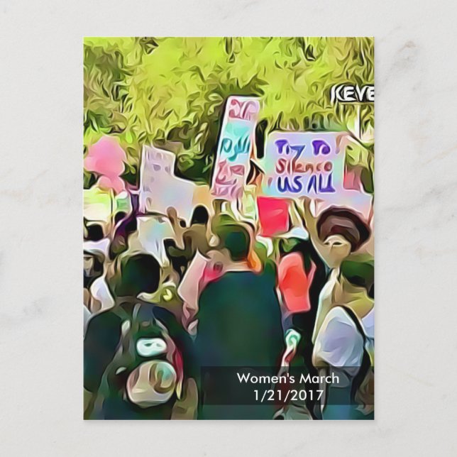 Women's March Protest Postcard (Front)