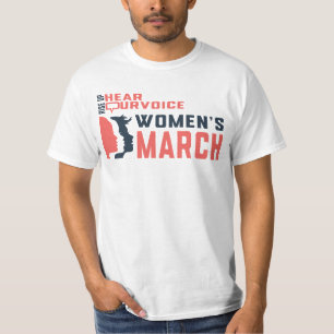women's march rise up hear our voice T-Shirt