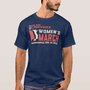 Women's March Rise Up On Los Angeles T-Shirt