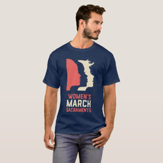 Women's March Sacramento Men's Navy T-Shirt
