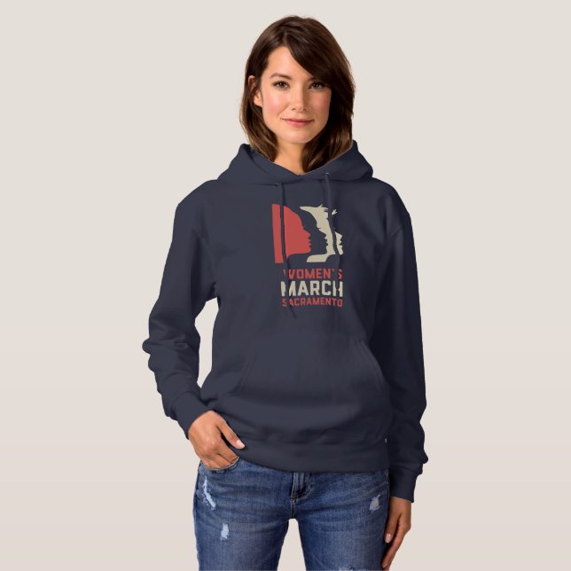 Women's March Sacramento Unisex Hoodie (Front Full)