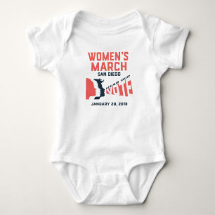 Women's March San Diego March Baby Bodysuit