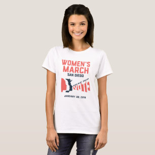 Women's March San Diego Official March T-Shirt
