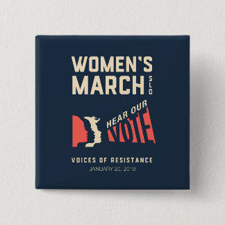 Women's March SLO January Event 15 Cm Square Badge
