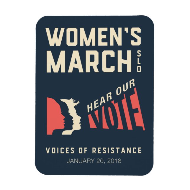 Women's March SLO January Event Magnet (Vertical)