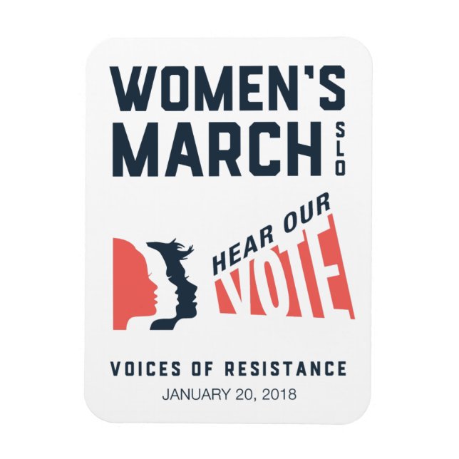 Women's March SLO January Event Magnet (Vertical)