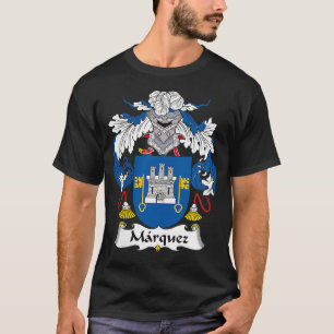 Womens Marquez Coat of Arms  Family Crest VNeck  T-Shirt
