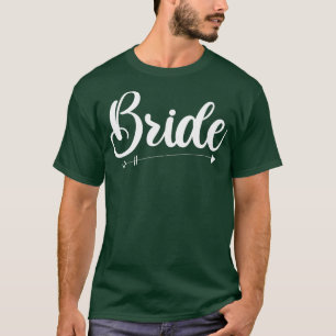 Womens Marriage Bride Wedding Wife Couple Engageme T-Shirt