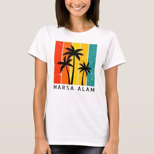 Women's Marsa Alam Vintage Sunset T-Shirt (Front)