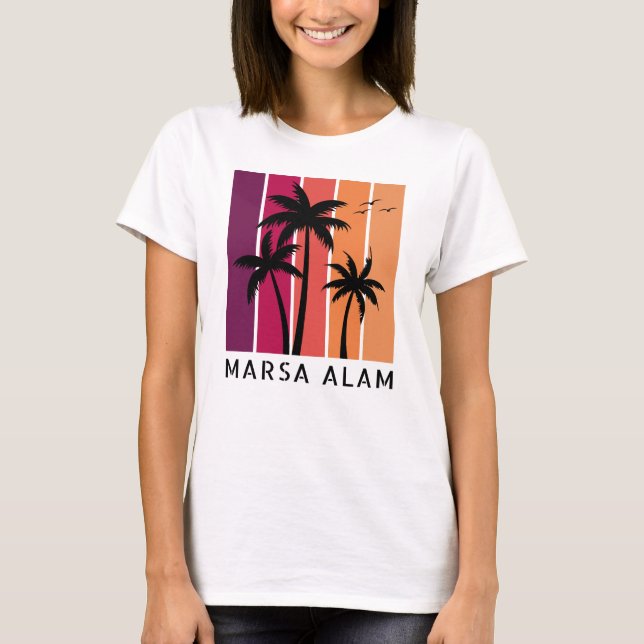 Women's Marsa Alam Vintage Sunset T-Shirt (Front)