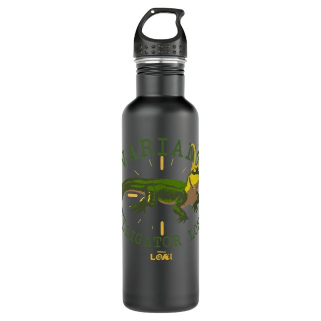 Womens Marvel Loki Alligator Variant V-Neck  710 Ml Water Bottle (Front)
