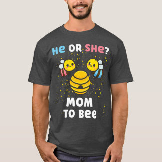 Womens Matching Baby Gender Reveal He Or She Mum T T-Shirt