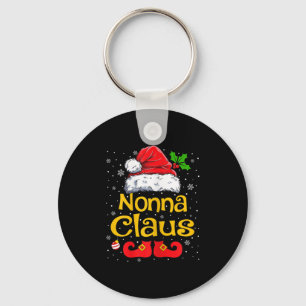 Womens Matching Family Christmas Santa Hat Xmas Fu Key Ring