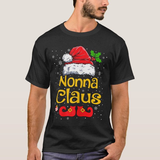 Womens Matching Family Christmas Santa Hat Xmas Fu T-Shirt (Front)
