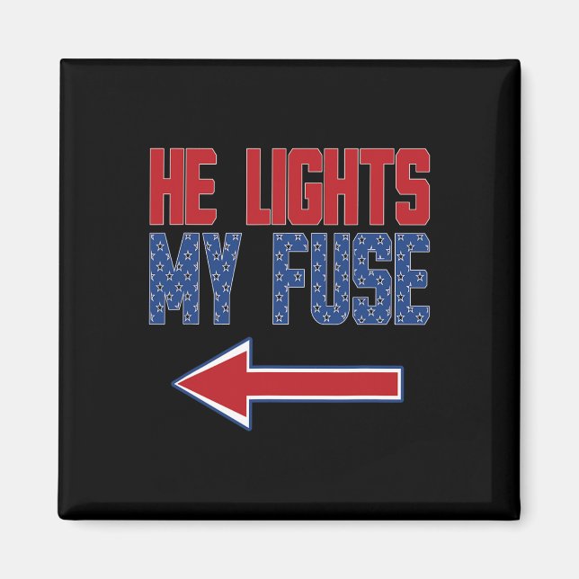 Womens Matching Fourth Of July Couples Independenc Magnet (Front)