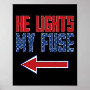 Womens Matching Fourth Of July Couples Independenc Poster