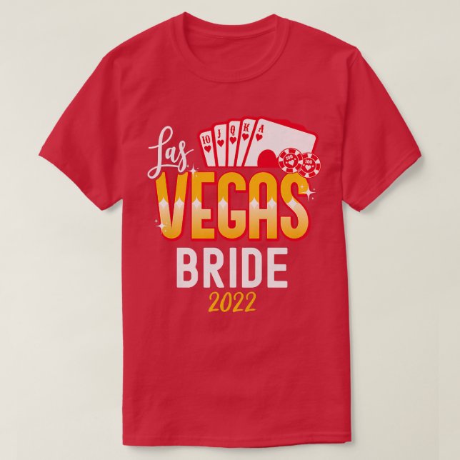 Womens Matching Las Vegas 2022 Wedding Bride and G T-Shirt (Design Front)