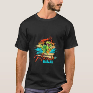 Womens Maui Hawaii Dinosaur Summer Vacation 2022 F T-Shirt