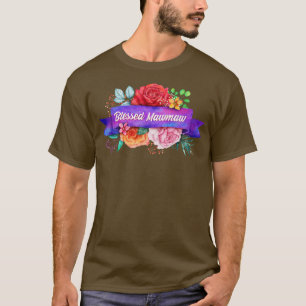 Women's Mawmaw For Women Grandma with Watercolor R T-Shirt
