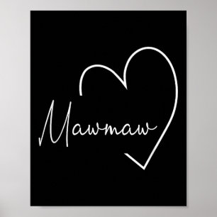 Womens Mawmaw Gift Grandma Christmas Mothers Day  Poster