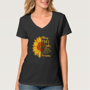 Womens May Girls 1965 57th Birthday 57 Years Old T-Shirt