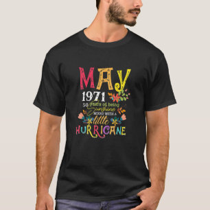 Womens May Girls 1971 Funny 50Th Birthday 50 Years T-Shirt