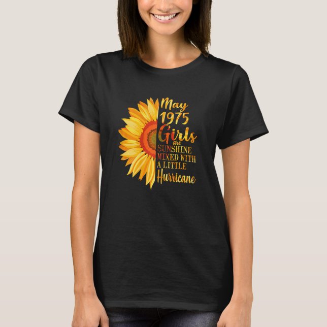 Womens May Girls 1975  47th Birthday  47 Years Old T-Shirt (Front)