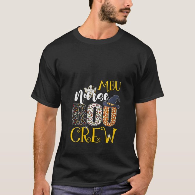 Womens MBU Nurse Boo Crew Halloween Costume Boo Gh T-Shirt (Front)