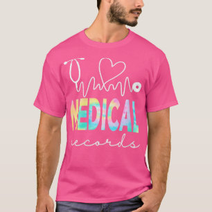 Womens Medical Records iedye World Health Day VNec T-Shirt