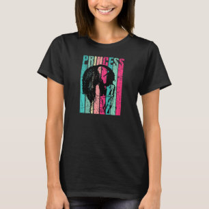 Womens Melanin Princess Black Womens Black Empower T-Shirt