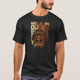 Womens Melanin Queen Tee African American Strong B