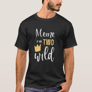Womens Meme Of Two Wild 2nd Birthday Party Things  T-Shirt