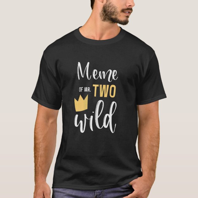 Womens Meme Of Two Wild 2nd Birthday Party Things  T-Shirt (Front)