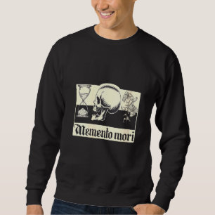 Womens Memento Mori Latin Phrase Stoicism Philosop Sweatshirt