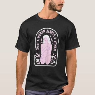 Womens Menopause Flowers Uterus Hysterectomy T-Shirt