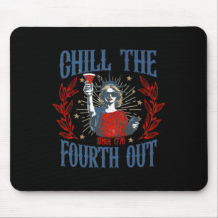 Womens Mens 4th Of July Chill The Fourth Out Since Mouse Mat