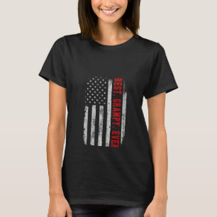 Womens Mens Best Grampy Ever Vintage American Flag T-Shirt