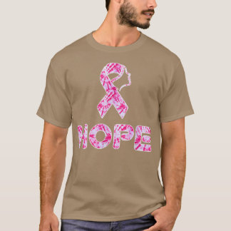 Womens mens girls hope Pink tie dye Breast Cancer  T-Shirt