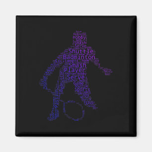 Womens Mens Squash Badminton Shuttle Magnet