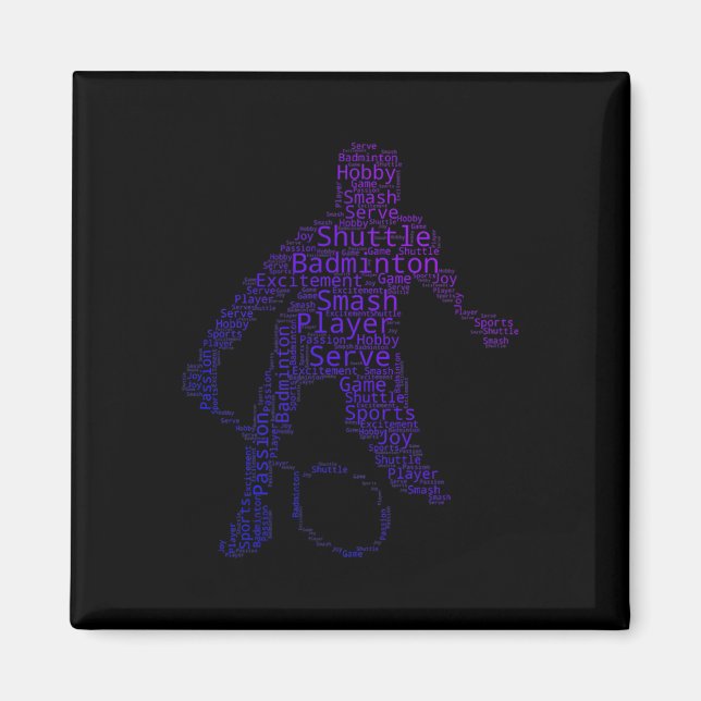 Womens Mens Squash Badminton Shuttle  Magnet (Front)