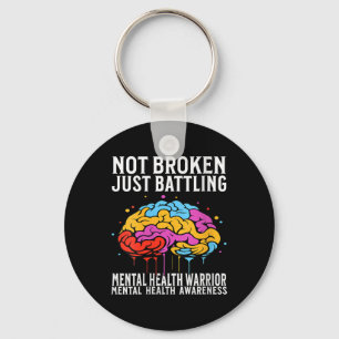 Womens Mental Health Awareness Gifts Brain Mental  Key Ring