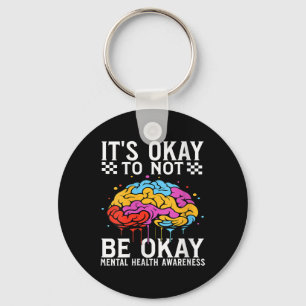 Womens Mental Health Awareness Gifts Brain Mental  Key Ring