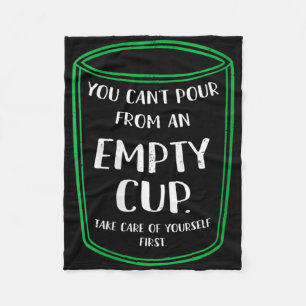 Womens Mental Health Awareness Quote Gift V-neck Fleece Blanket